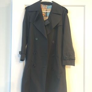 Oversized Lapel Cotton Gabardine Trench Coat